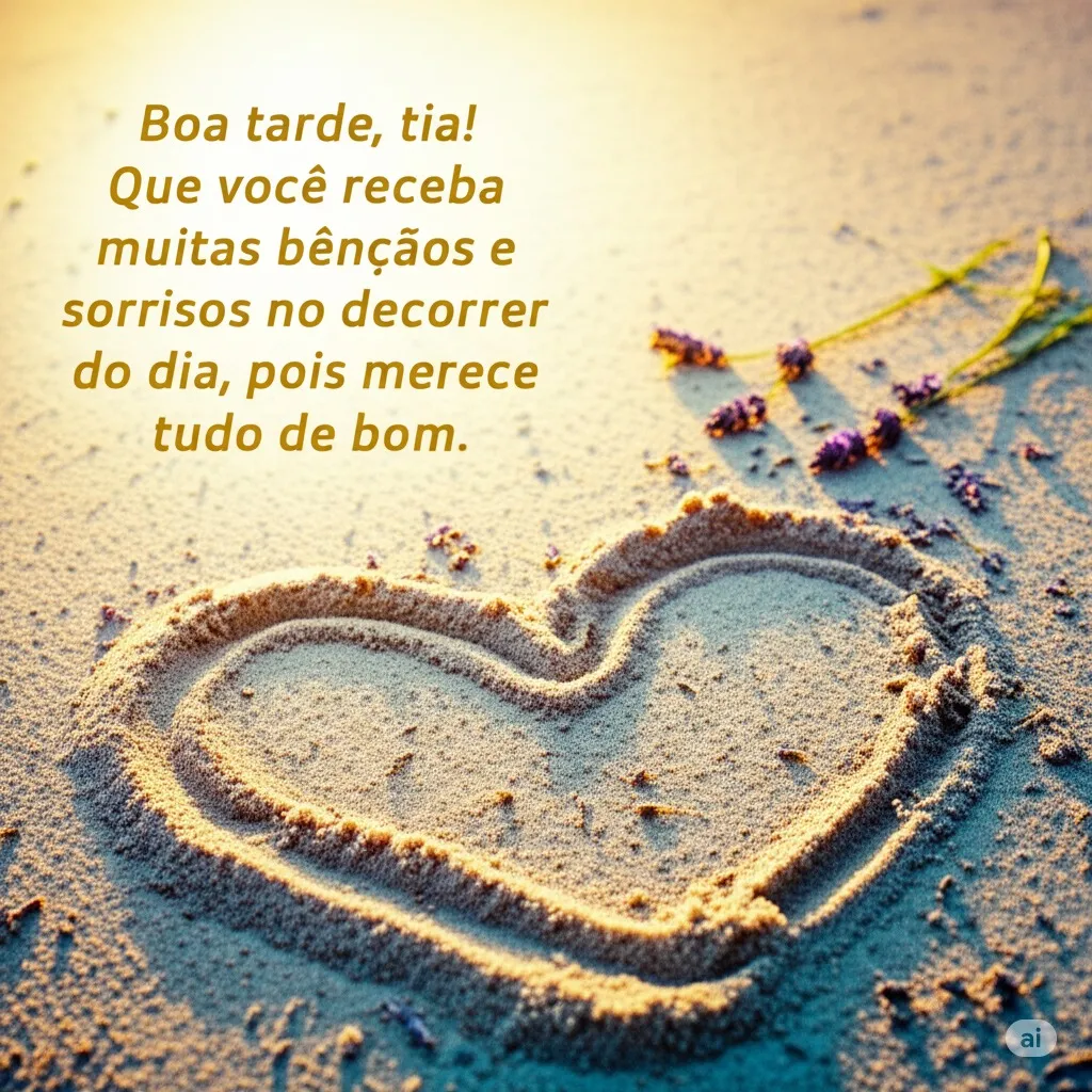 Boa tarde tia